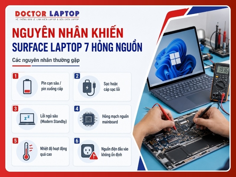 Sửa nguồn surface laptop 7 - 3