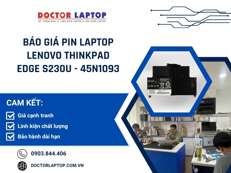 Pin laptop lenovo thinkpad edge s230u 45n1093 - 1
