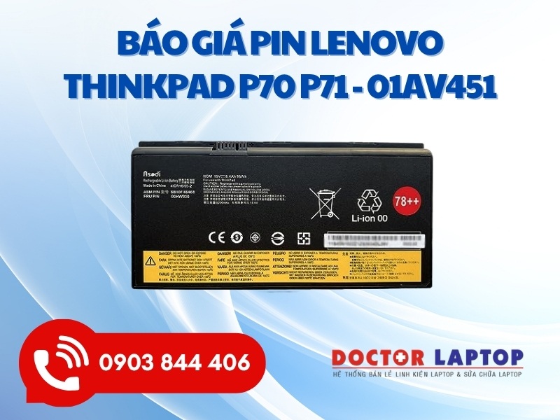 Pin laptop lenovo thinkpad p70 p71 01av451 - 1