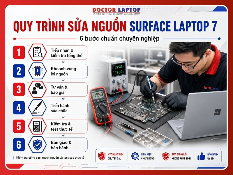 Sửa nguồn surface laptop 7 - 6