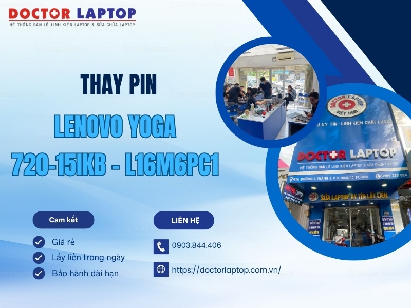 Pin laptop lenovo yoga 720-15ikb l16m6pc1 - 1
