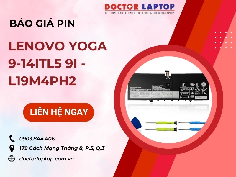 Pin laptop lenovo yoga 9-14itl5 9i l19m4ph2 - 1