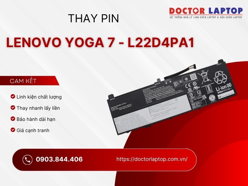 Pin laptop lenovo yoga 7 14irl8 14arp8 16irl8 16arp8 14iml9 14ahp9 16iml9 16ahp9 l22d4pa1 - 3