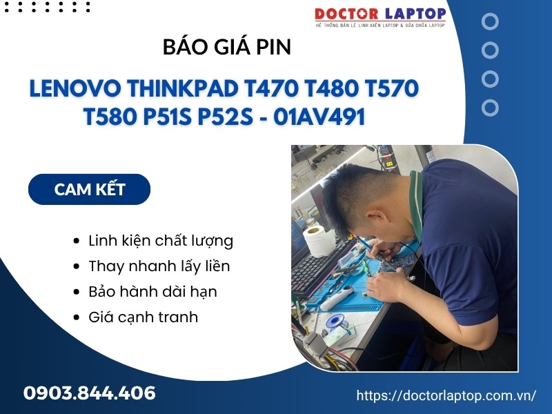 Pin laptop lenovo thinkpad t470 t480 t570 t580 p51s p52s 01av491 - 1