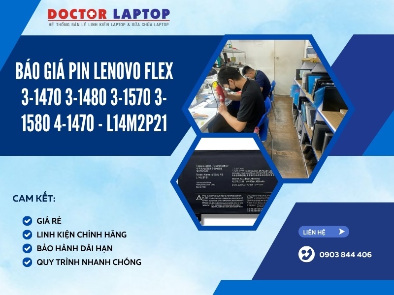 Pin lenovo flex 3-1470 3-1480 3-1570 3-1580 4-1470 l14m2p21 - 1