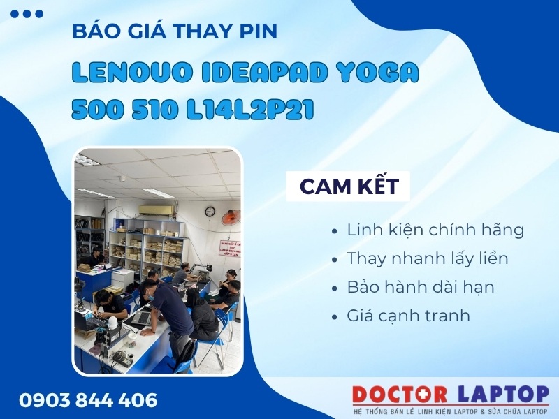 Pin lenovo ideapad yoga 500 510 l14l2p21 - 1