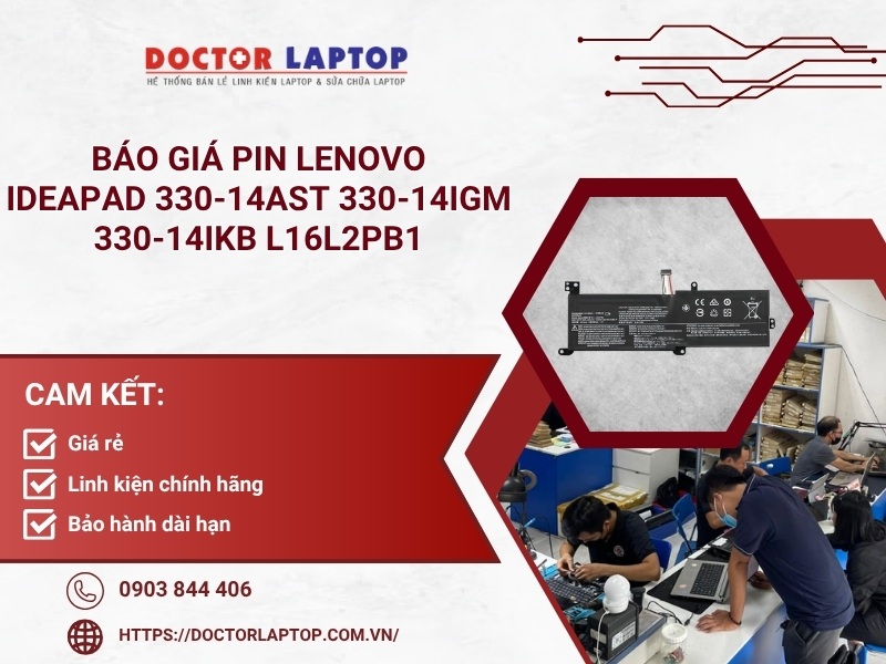 Pin lenovo ideapad 330-14ast 330-14igm 330-14ikb l16l2pb1 - 1