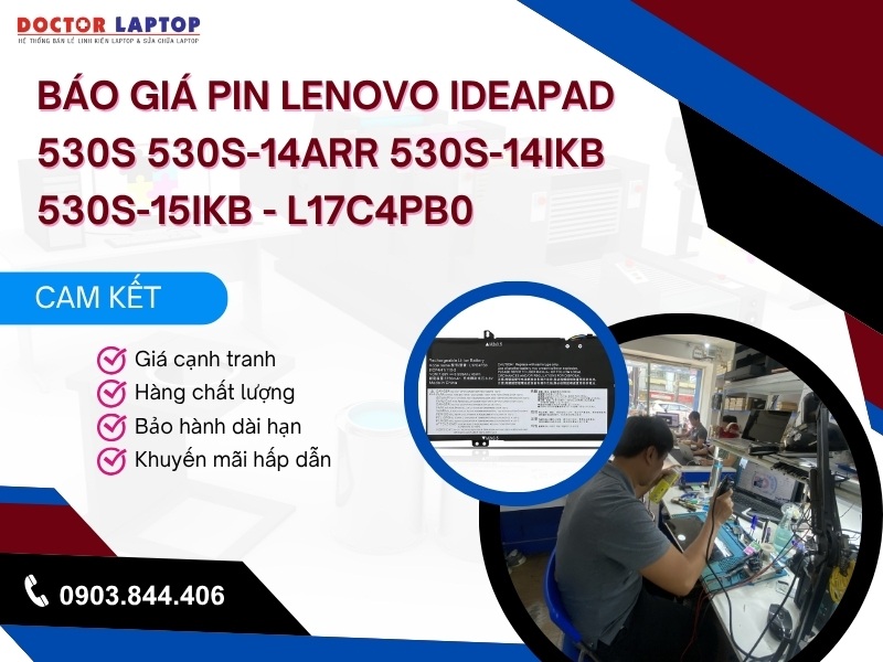 Pin lenovo ideapad 530s 530s-14arr 530s-14ikb 530s-15ikb l17c4pb0 - 1