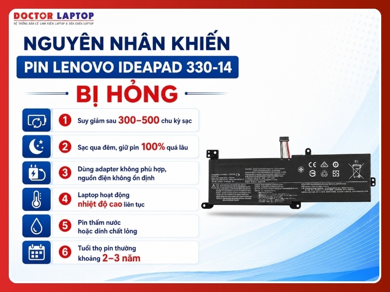 Pin lenovo ideapad 330-14ast 330-14igm 330-14ikb l16l2pb1 - 4