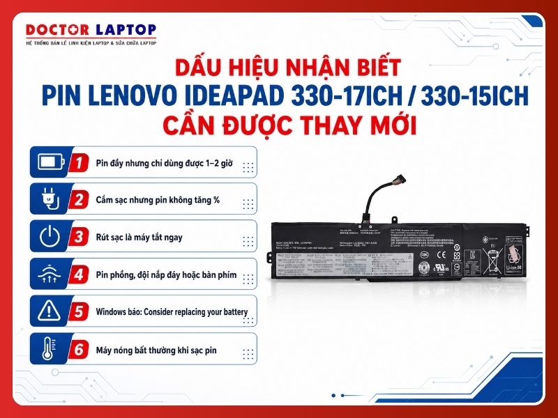 Pin lenovo ideapad 330-17ich 330-15ich l17d3pb0 - 5