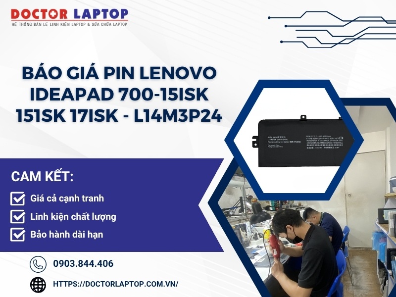 Pin lenovo ideapad 700-15isk 151sk 17isk l14m3p24 - 1
