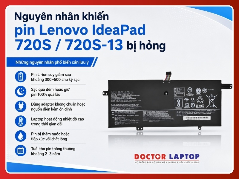 Pin lenovo ideapad 720s 720s-13arr 720s-13ikb 720s-13ikbr l16c4pb3 - 4
