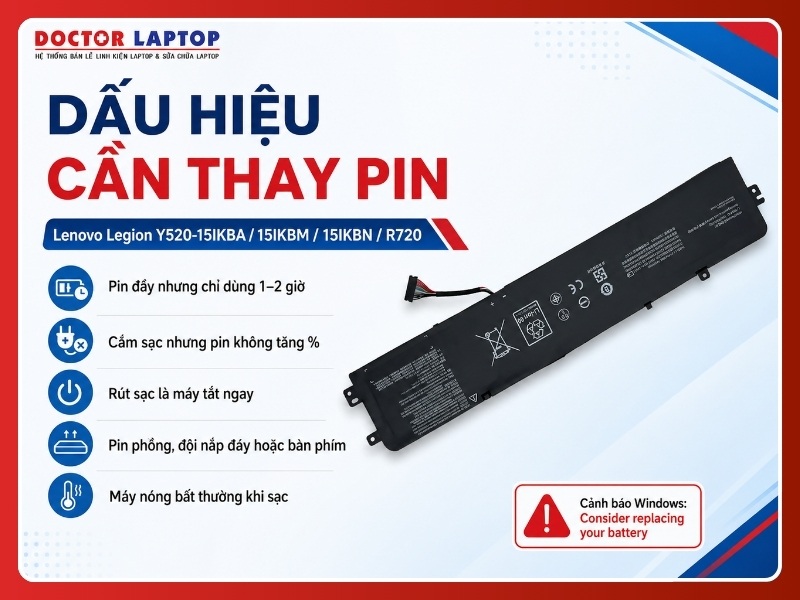 Pin lenovo legion y520-15ikba 15ikbm 15ikbn r720 l16s3p24 - 5