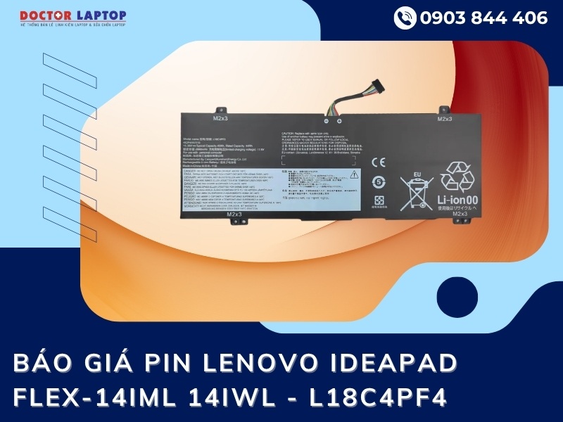 Pin lenovo ideapad flex-14iml 14iwl l18c4pf4 - 1