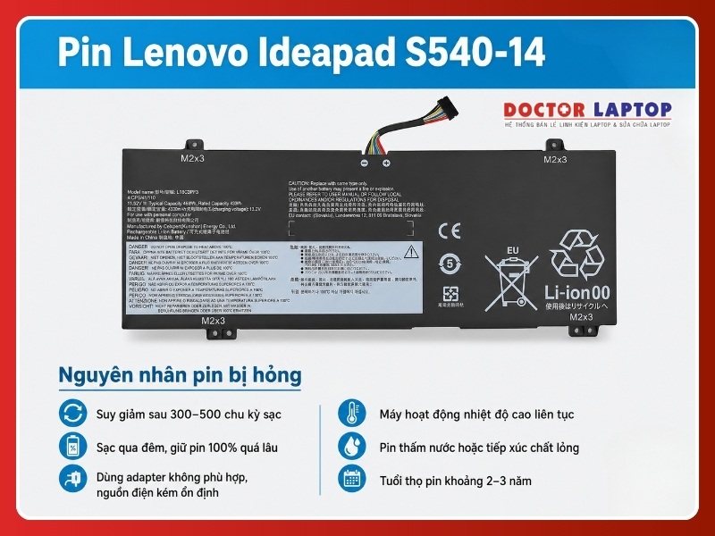 Pin lenovo ideapad s540-14api s540-14iml s540-14iwl l18m4pf4 - 4
