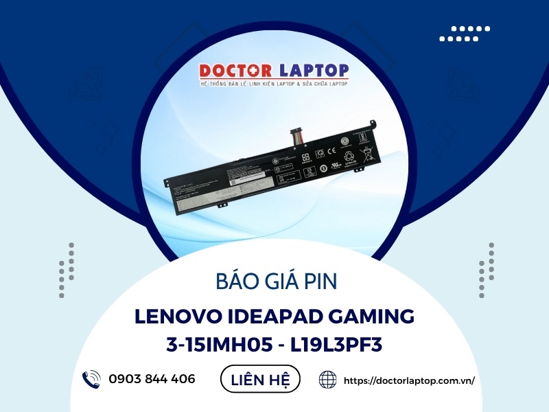 Pin lenovo ideapad gaming 3-15imh05 l19l3pf3 - 1