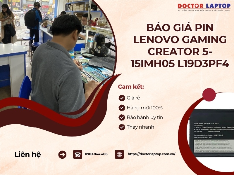 Pin lenovo gaming creator 5-15imh05 l19d3pf4 - 1