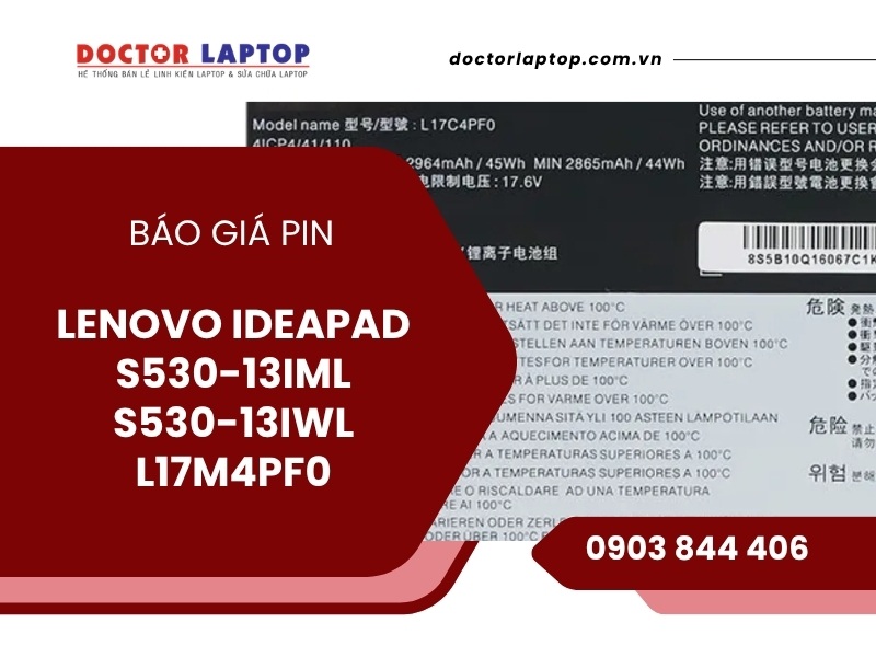 Pin lenovo ideapad s530-13iml s530-13iwl l17m4pf0 - 1