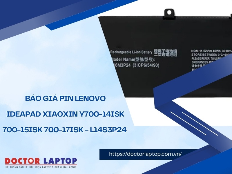 Pin lenovo ideapad xiaoxin y700-14isk 700-15isk 700-17isk l14s3p24 - 1