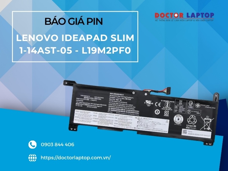 Pin lenovo ideapad slim 1-14ast-05 l19m2pf0 - 1
