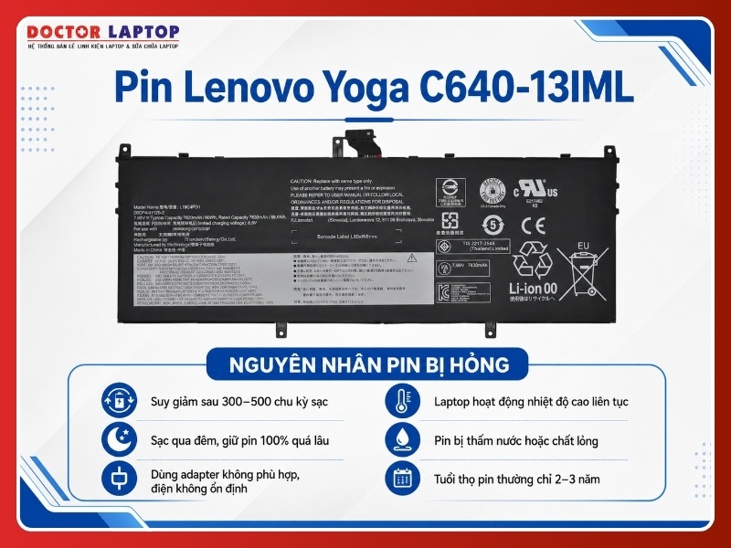 Pin lenovo yoga c640-13iml l19d4pd1 - 4