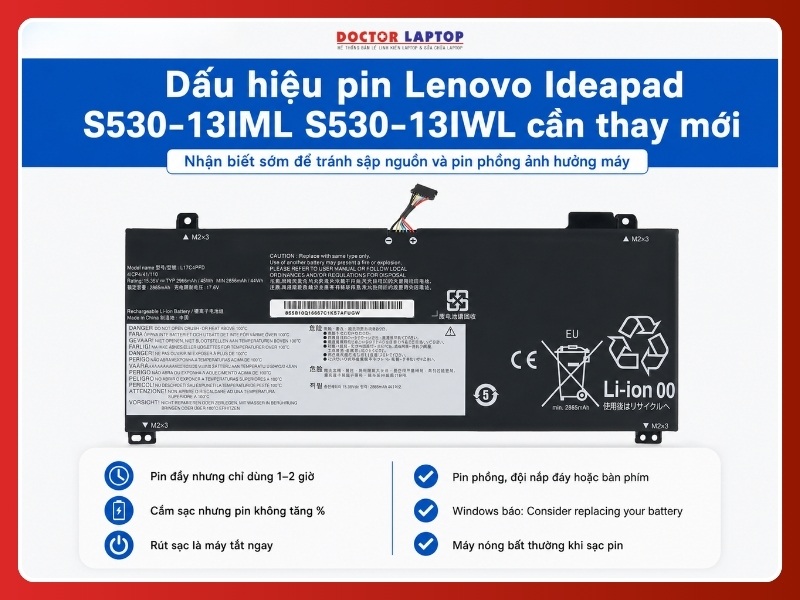 Pin lenovo ideapad s530-13iml s530-13iwl l17m4pf0 - 5
