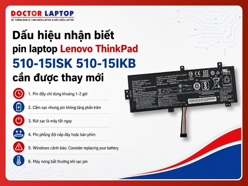 Pin lenovo thinkpad 510-15isk 510-15ikb l15m2pb5 - 5