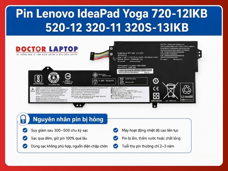 Pin lenovo ideapad yoga 720-12ikb 520-12 320-11 320s-13ikb l17c3p61 - 4