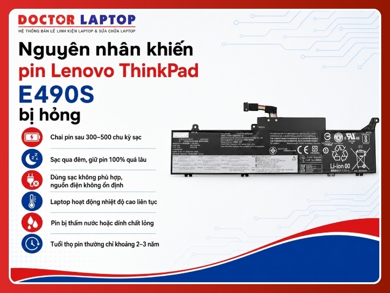 Pin lenovo thinkpad e490s l18l3p51 - 4