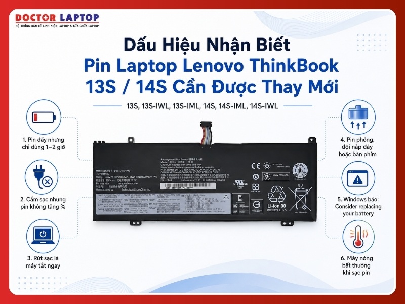 Pin lenovo thinkbook 13s 13s-iwl 13s-iml 14s 14s-iml 14s-iwl l18d4pf0 - 5