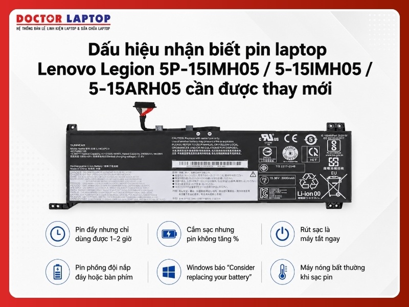 Pin lenovo legion 5p-15imh05 5-15imh05 5-15arh05 l19m4pc0 - 5