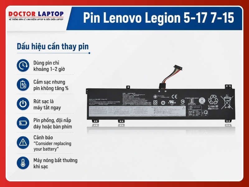 Pin lenovo legion 5-17imh05 5-17imh05h 7-15imh05 7-15imhg05 l19m4pc2 - 5