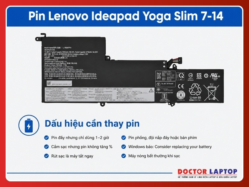 Pin lenovo ideapad yoga slim 7 14 7-14iil05 7-14are05 7-14itl05 7-14are l19c4pf4 - 5