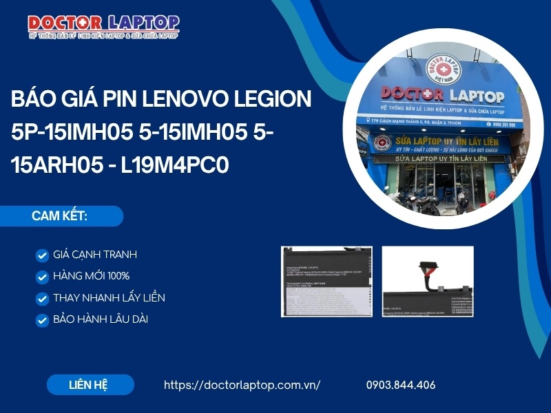 Pin lenovo legion 5p-15imh05 5-15imh05 5-15arh05 l19m4pc0 - 1