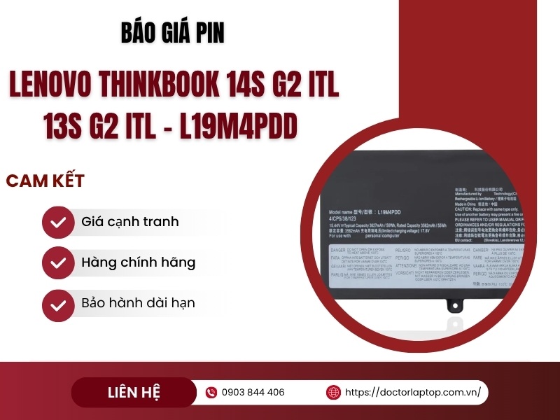 Pin lenovo thinkbook 14s g2 itl 13s g2 itl l19m4pdd - 1