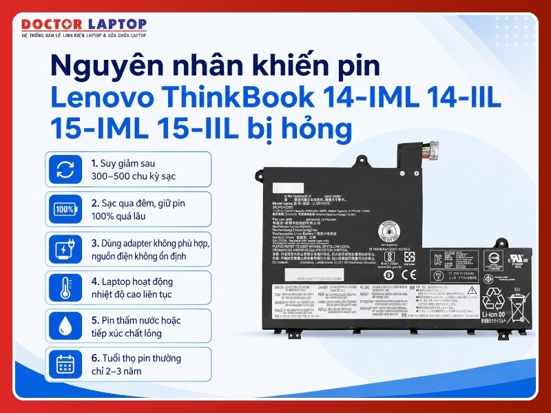 Pin lenovo thinkbook 14-iml 14-iil 15-iml 15-iil l19m3pf0 - 4