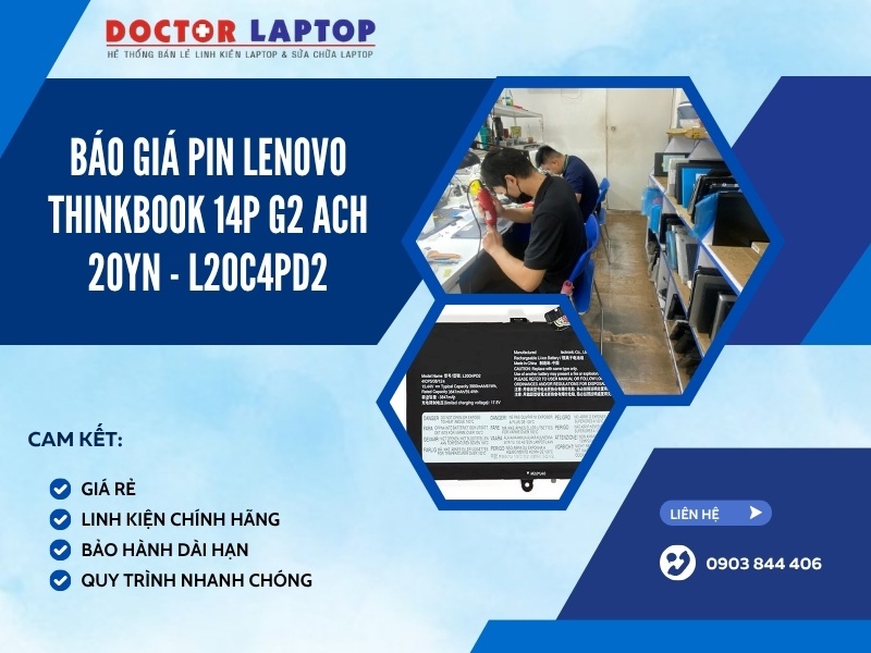 Pin lenovo thinkbook 14p g2 ach 20yn l20c4pd2 - 1