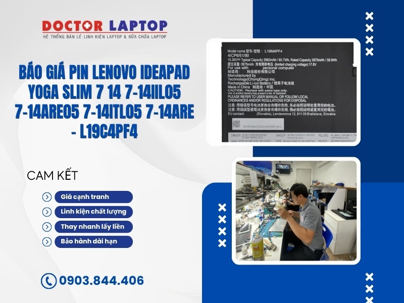 Pin lenovo ideapad yoga slim 7 14 7-14iil05 7-14are05 7-14itl05 7-14are l19c4pf4 - 1