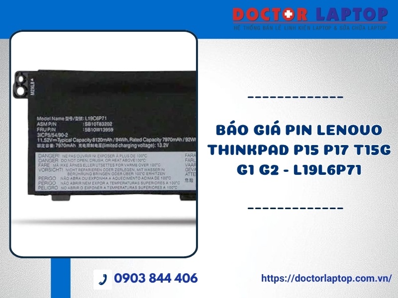 Pin lenovo thinkpad p15 p17 t15g g1 g2 l19l6p71 - 1