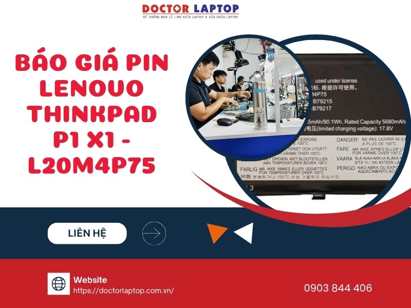 Pin lenovo thinkpad p1 x1 l20m4p75 - 1