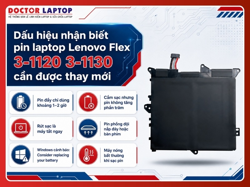 Pin lenovo flex 3-1120 3-1130 l14s2p21 - 5