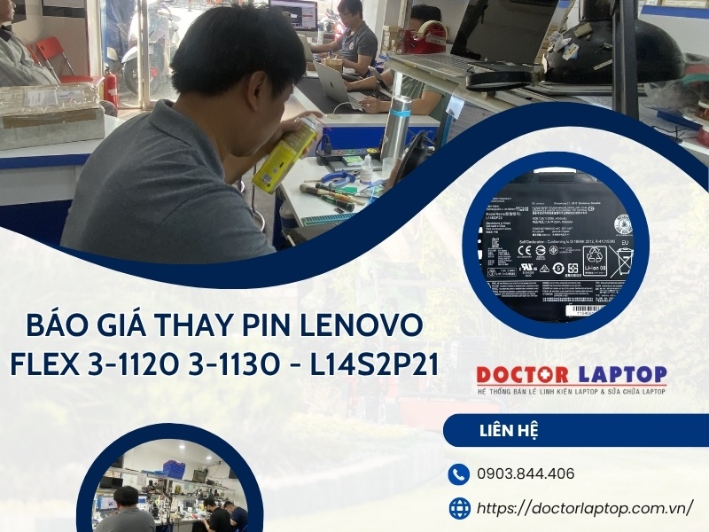 Pin lenovo flex 3-1120 3-1130 l14s2p21 - 1