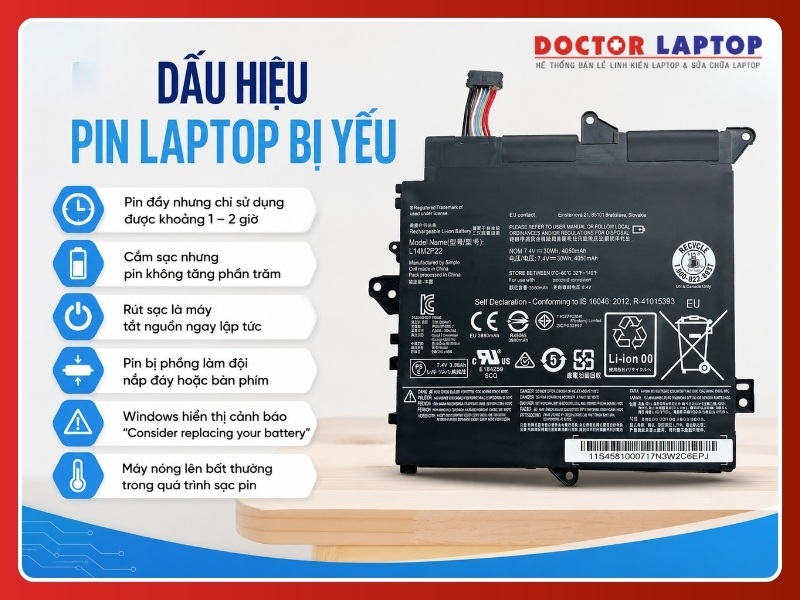 Pin lenovo yoga 300-11ibr 300-11iby l14m2p22 - 5