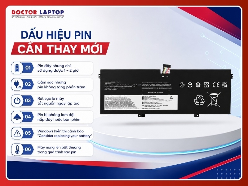 Pin lenovo yoga 7 pro 13ikb c930-13ik c930-13ikb c930-131kb c930-13ikb l17m4ph1 - 5