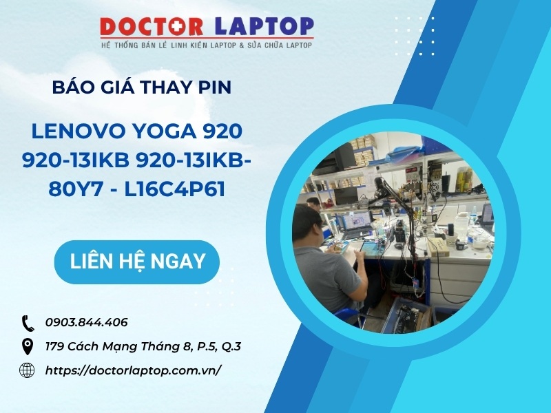 Pin lenovo yoga 920 920-13ikb 920-13ikb-80y7 l16c4p61 - 1