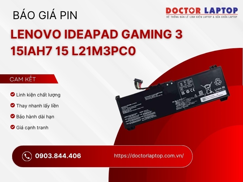 Pin laptop lenovo ideapad gaming 3 15iah7 15 l21m3pc0 - 1