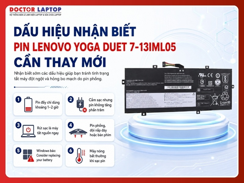 Pin lenovo yoga duet 7-13iml05 l19c4pd8 - 5