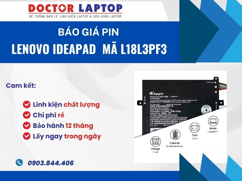 Pin laptop lenovo ideapad s340-14iml 14api 14iil 14iwl c340-15iwl 15iil s340-15iwl 15api 15iil flex15iwl l18l3pf3 - 1