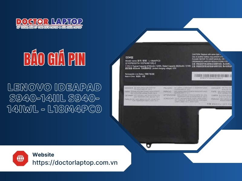 Pin laptop lenovo ideapad s940-14iil s940-14iwl l18m4pc0 - 1