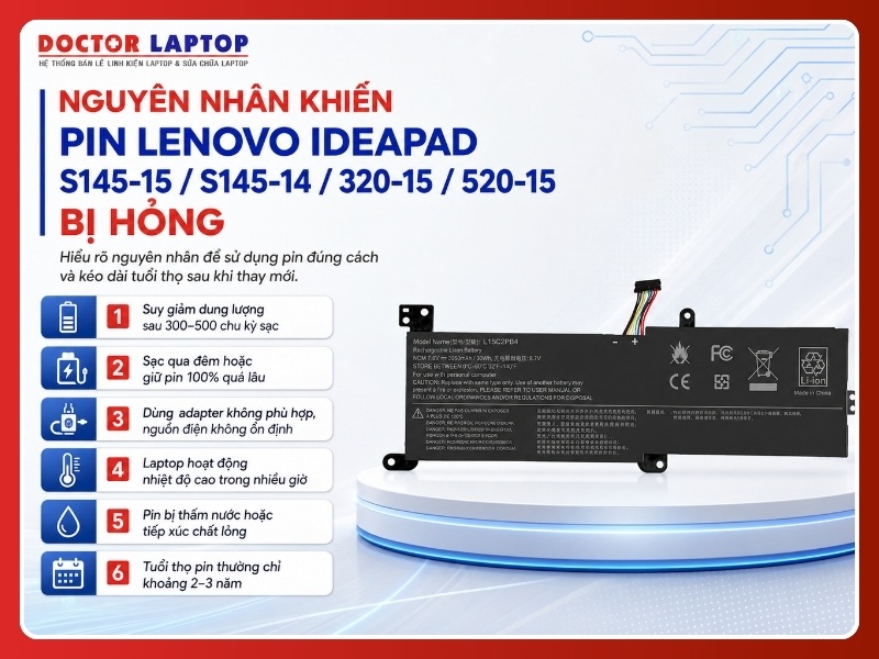 Pin laptop lenovo ideapad s145 15iil 320-15ikb 320-15abr 320-15isk 330-15ikb 520-15ikb s145-15iwl s145-15ast s145-14iil s145-14iwl l16l2pb2 - 4